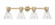 Downtown Urban Four Light Bath Vanity in Brushed Brass (405|464-4W-BB-G464C-7CL)