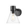 Downtown Urban One Light Wall Sconce in Matte Black (405|464-1W-BK-G464C-7CL)