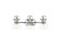 Duncan Three Light Vanity in Chrome (62|3602-BA3 CH-CLR)