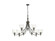 Keating Nine Light Chandelier in Antique Black Iron (62|0806-9 ABI-HWG)