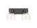 Remy Two Light Vanity in Matte Black (62|0314-BA2 BLK-CLR)