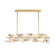 Ludovica Eight Light Chandelier in Sunwashed Goldleaf (374|H25115L-8)