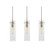 Vista Three Light Linear Pendant in Light Antique Brass (162|VSAP05MBSNLNR3)