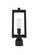 Veda One Light Outdoor Post Mount in Black and Clear (173|OD608P15BK)