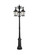 Luz Three Light Outdoor Post Mount in Black and Clear (173|OD605P84BK)