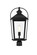 Luz One Light Outdoor Post Mount in Black and Clear (173|OD605P23BK)