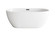 Allegra Soaking Bathtub (173|BT10759GW-MBK)