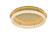 Bowen LED Flush Mount in Satin Gold (173|3800F33SG)