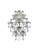 Adaline Four Light Wall Sconce in Chrome and Clear (173|1050W18C)