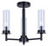 Benson Three Light Semi Flush Mount in Black (387|ISF1205A03BK)