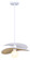 Elodie One Light Pendant in Matte White (387|IPL2181B01WHP)
