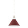 Painted No. 2 One Light Pendant in Polished Nickel/Soft Crimson (70|MDS352-PN/CRN)