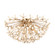 Corfu Six Light Semi Flush Mount in Ivory Coco (68|511-06-IYC)