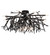 Thicket 12 Light Chandelier in Blackwash (57|279711)