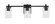 Franklin Three Light Bath Bar in Matte Black (200|1213-MB-300)