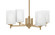 Franklin Four Light Chandelier in New Age Brass (200|1204-NAB-531)