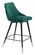 Piccolo Counter Chair in Green, Black, Gold (339|101094)