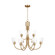 Miles Nine Light Chandelier in Satin Brass (1|GLC1169SB)