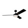 Cirque 56 56``Ceiling Fan in Midnight Black (71|3CQR56MBKD)