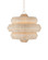 Antibes Three Light Chandelier in Bleached Natural / Snow White (142|9000-1316)