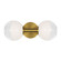 Torian Two Light Wall Sconce in Burnished Brass (454|SLW1032BBS)
