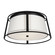 Cortes Two Light Flush Mount in Midnight Black (454|DJF1002MBK)
