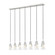 Aimie Seven Light Linear Chandelier in Brushed Nickel (224|828P7-7L-BN)