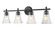Belle Four Light Vanity in Matte Black (224|7519-4V-MB)