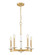 Kaden Five Light Chandelier in Modern Gold (224|3045-5MGLD)
