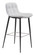 Tangiers Bar Chair in White, Dark Gray (339|101087)