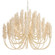 Kaia Six Light Chandelier in Ivory (314|DMS20)