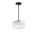 Glazed One Light Pendant in White / Black (16|26141WTBK)