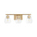 Geode Three Light Bath Vanity in Natural Aged Brass (16|21333CLNAB)