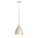 Fleur One Light Mini Pendant in White/Gold (16|10911WTGLD)