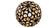 Groovy LED Chandelier in Black/Gold & White (281|PD-89924-BK/GO-WT)