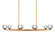 Double Bubble LED Chandelier in Aged Brass (281|PD-82044-AB)