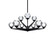 Double Bubble LED Chandelier in Black (281|PD-82027-BK)