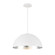 Yolo LED Pendant in Silver Leaf/White (281|PD-55718-SL)
