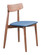 Newman Dining Chair in Walnut, Blue (339|100978)