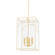 Addison Four Light Pendant in Aged Brass/Textured Cream (428|H642704S-AGB/TCR)