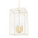 Addison Four Light Pendant in Aged Brass/Textured Cream (428|H642704L-AGB/TCR)