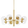 Meadow Eight Light Chandelier in Aged Brass (428|H503808-AGB)