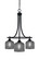 Paramount Three Light Chandelier in Matte Black (200|3413-MB-4612)
