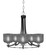 Paramount Five Light Chandelier in Matte Black & Brushed Nickel (200|3405-MBBN-4612)