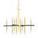 Colette 16 Light Chandelier in Aged Brass/Black (428|H296816-AGB/BK)