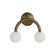 Santi Wall Sconce in Dark Brushed Brass (443|WS172)