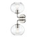 Margot Two Light Wall Sconce in Polished Nickel (428|H270102-PN)