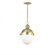Otis One Light Pendant in Natural Brass (400|16-1117NB)