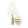 Robbie One Light Wall Sconce in Aged Brass/Soft Off White (428|H264101-AGB/WH)