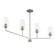 Celino Four Light Linear Chandelier in Brushed Nickel (54|P400441-009)
